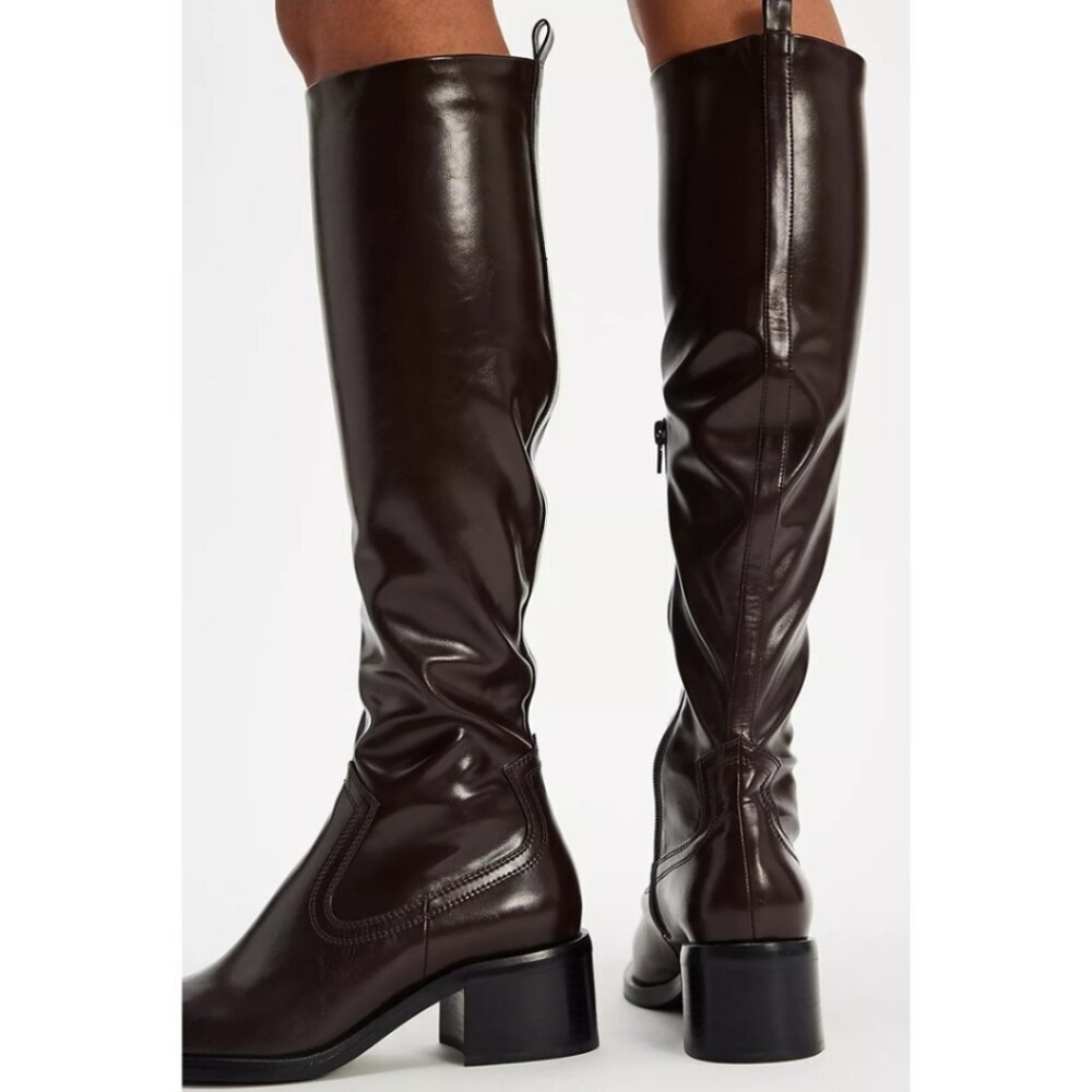 Jeffrey Campbell Alix Tall Chocolate Boots - Picture 3 of 11